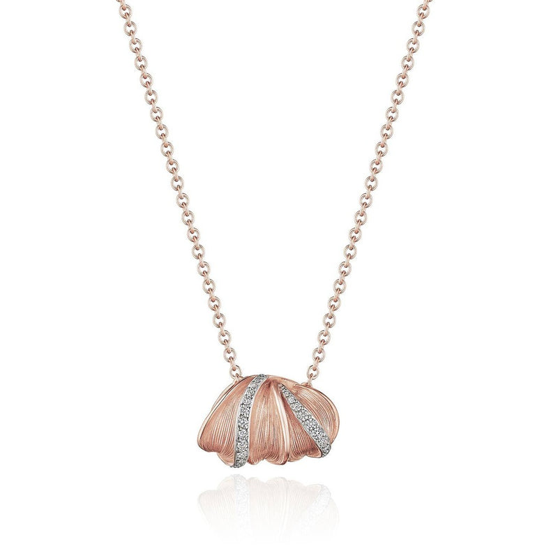Multi Petal Diamond Pendant in 14kt Rose Gold