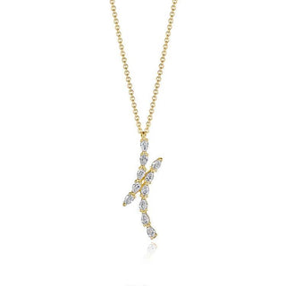 Pear Diamond Pendant in 14kt Yellow Gold