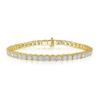 Diamond Tennis Bracelet in 14kt Yellow Gold