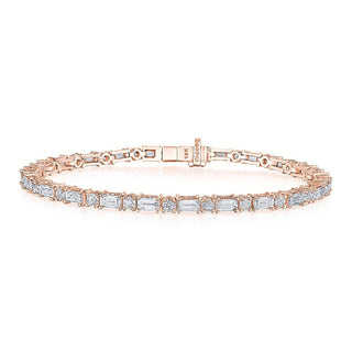 Diamond Tennis Bracelet in 14kt Rose Gold