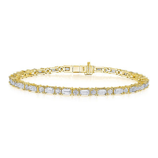 Diamond Tennis Bracelet in 14kt Yellow Gold