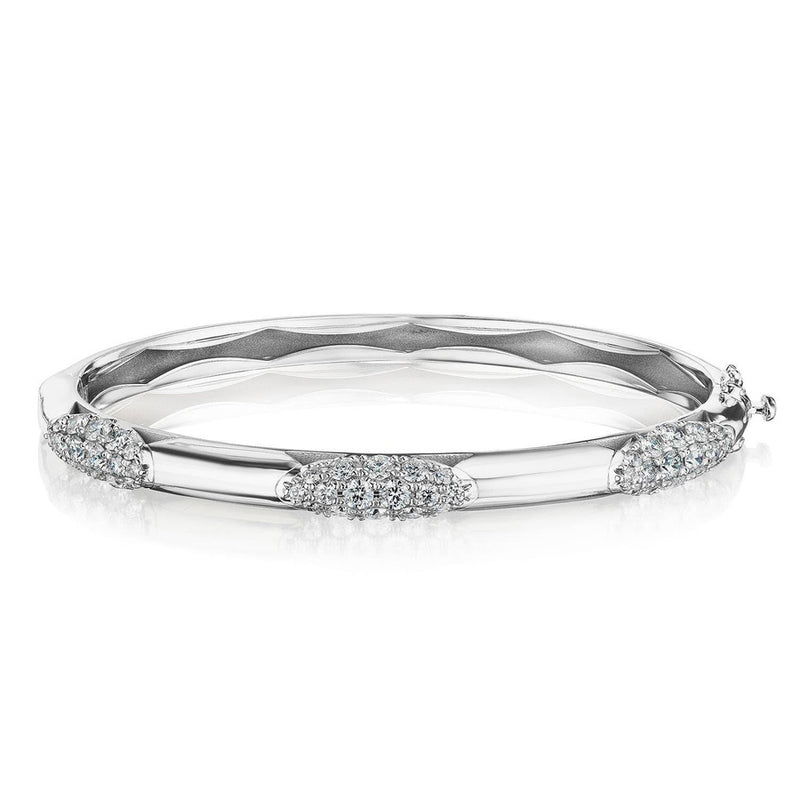 Bangle, Pulse Diamond, 5.5mm in 14kt White Gold