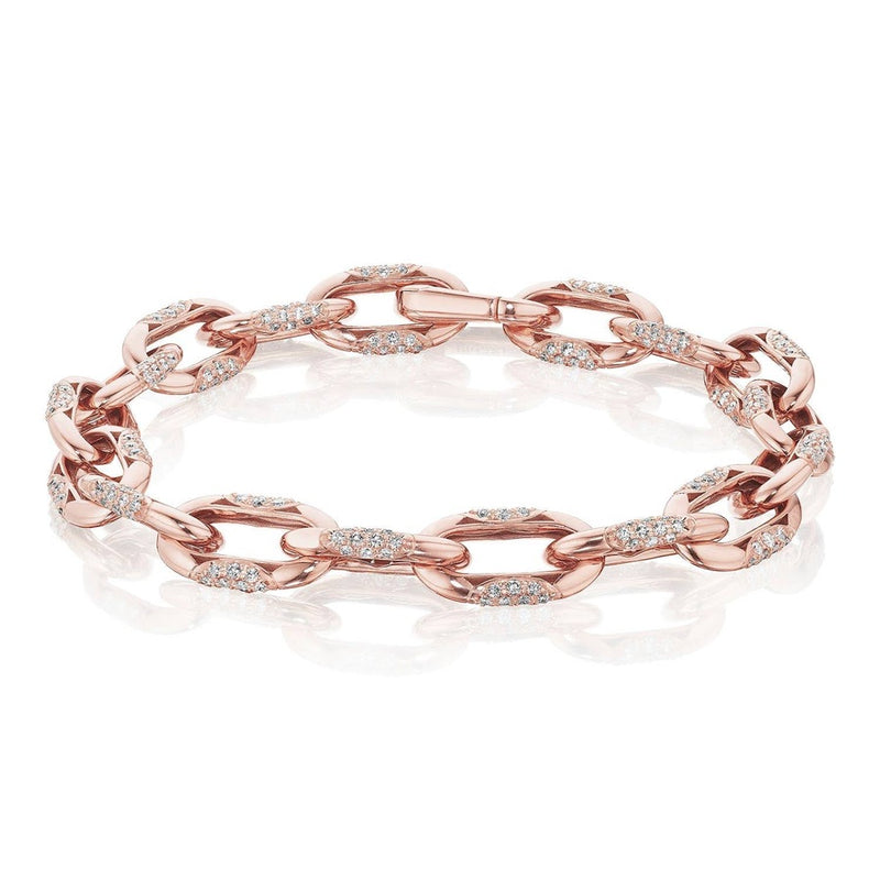 Small Link Bracelet in 14kt Rose Gold