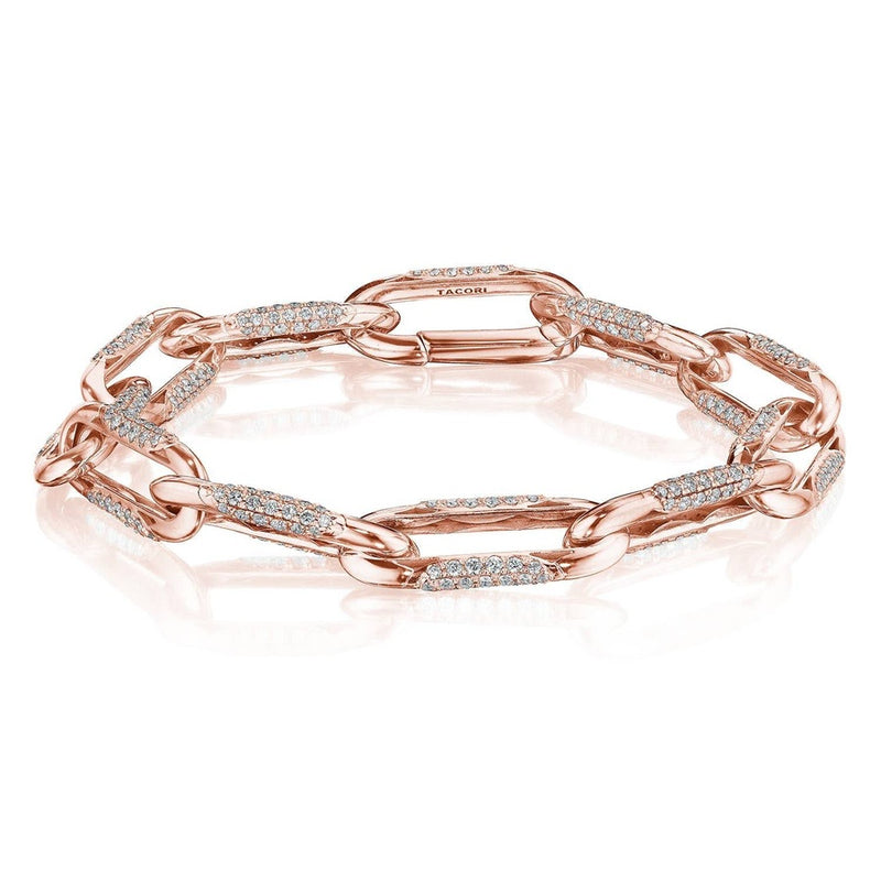 Large Link Bracelet in 14kt Rose Gold