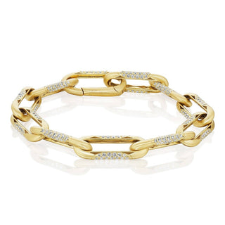 Large Link Bracelet in 14kt Yellow Gold