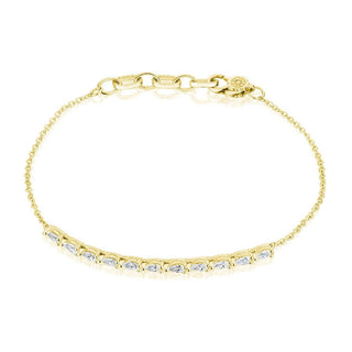 Pear Diamond Bracelet in 14kt Yellow Gold