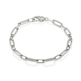 Link Bracelet in 14kt White Gold