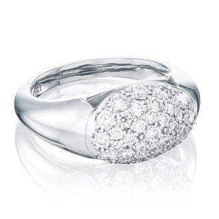 Dome Ring, Bold in 14kt White Gold