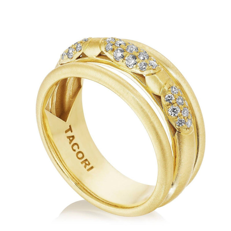 360° Stacked Ring in 14kt Yellow Gold