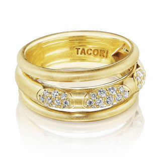 360° Stacked Ring in 14kt Yellow Gold