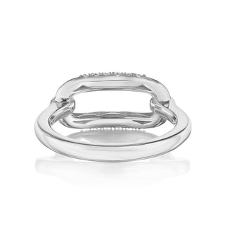 Link Ring in 14kt White Gold