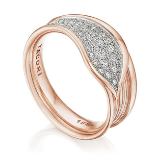 Petal Diamond Pavé Ring in 14kt Rose Gold