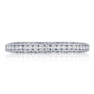 Channel Set Wedding Band