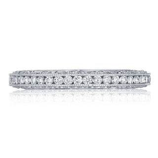 Channel Set Wedding Band