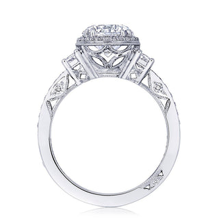 Round 3-Stone Engagement Ring