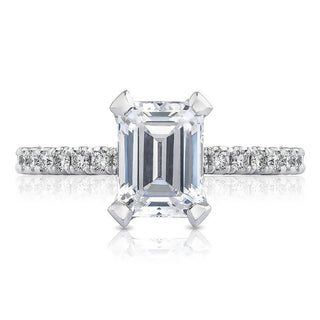 Emerald Solitaire Engagement Ring