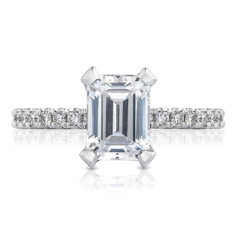 Emerald Solitaire Engagement Ring