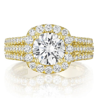 Round Bloom Engagement Ring