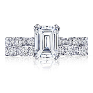 Emerald Solitaire Engagement Ring