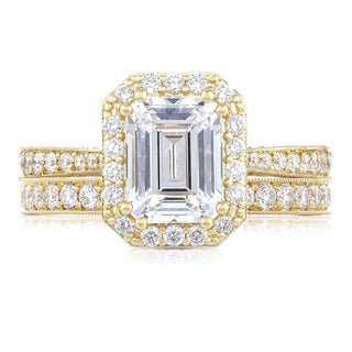 Emerald Bloom Engagement Ring