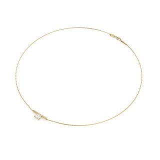 1=.70CT OV VS1 EF LAB10KY BAR NECKLACE