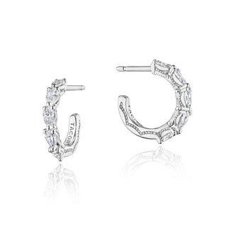 Small Hoop Earrings in 18k White Gold - 12.90mm in 18kt White Gold