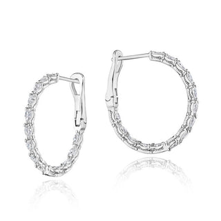 Large Hoop Earrings in 14kt Rose Gold