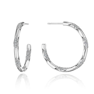 Hoop Earrings, Pulse 34mm in 14kt Yellow Gold