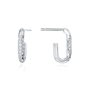 Single Link Earrings in 14kt Yellow Gold
