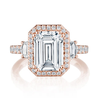 Emerald 3-Stone Engagement Ring
