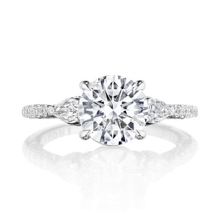 Round 3-Stone Engagement Ring