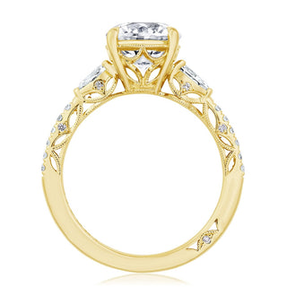 Round 3-Stone Engagement Ring