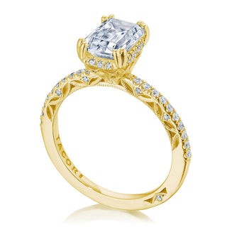 Emerald Solitaire Engagement Ring