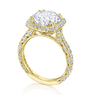 Cushion Bloom Engagement Ring