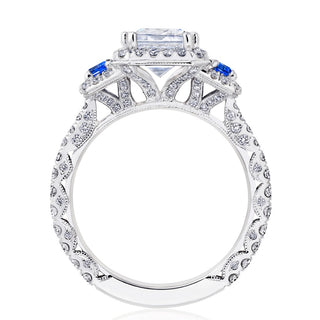 Emerald 3-Stone Engagement Ring
