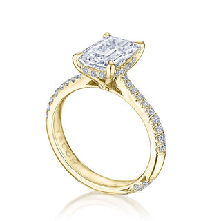 Emerald Solitaire Engagement Ring
