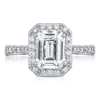 Emerald Bloom Engagement Ring