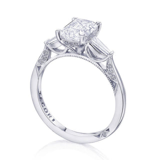 Emerald 3-Stone Engagement Ring