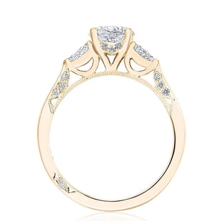 Round 3-Stone Engagement Ring