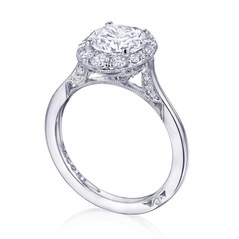 Round Bloom Engagement Ring