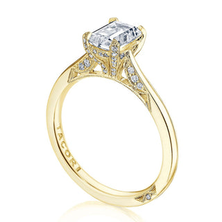 Emerald Solitaire Engagement Ring
