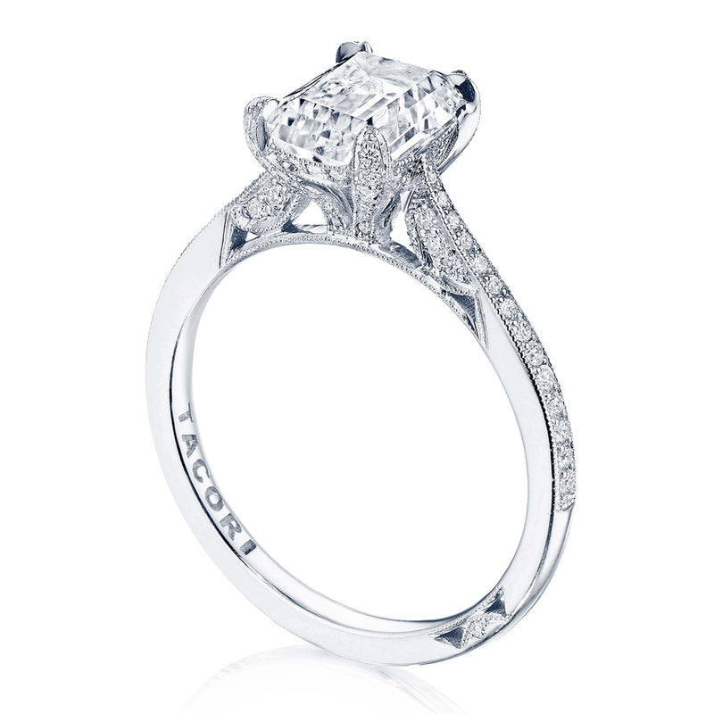 Emerald Solitaire Engagement Ring