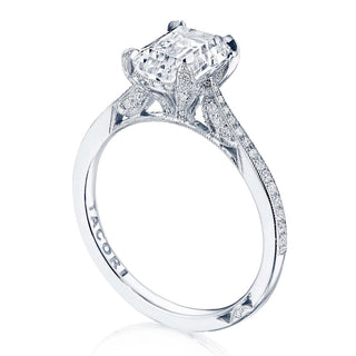 Emerald Solitaire Engagement Ring
