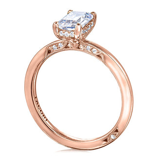 Emerald Solitaire Engagement Ring
