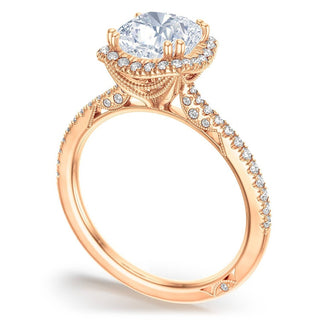 Cushion Bloom Engagement Ring