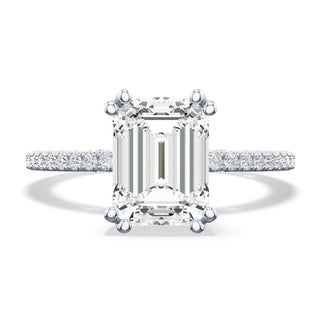Emerald Solitaire Engagement Ring