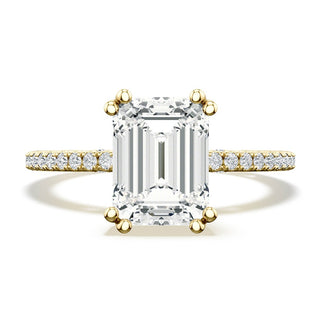 Emerald Solitaire Engagement Ring