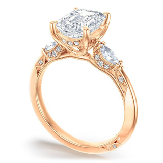 Emerald 3-Stone Engagement Ring