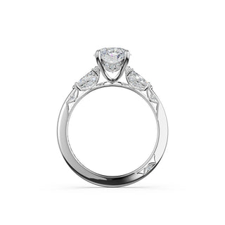 Oval 3-Stone Engagement Ring