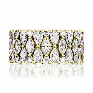 Marquise and Pear Mosaic Band